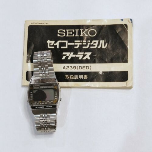 Vintage Seiko World Time Watch (A239-5020; Japan) for Parts or Repair |  WatchCharts