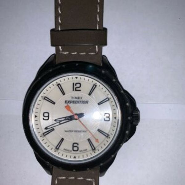Men's Timex Expedition Indiglo Watch WR50M Stainless Steel Back Battery ...
