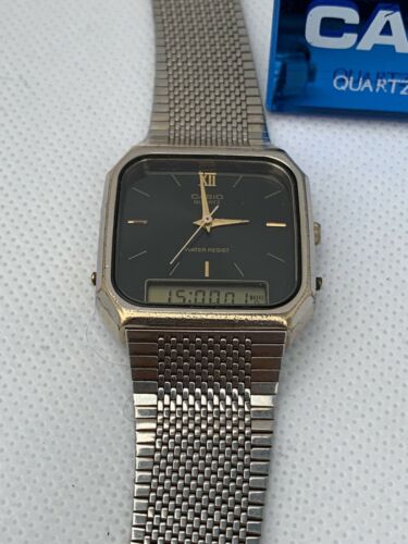 Vintage Men's Casio AQ-431 Watch Module 358 Rare Quartz Digi