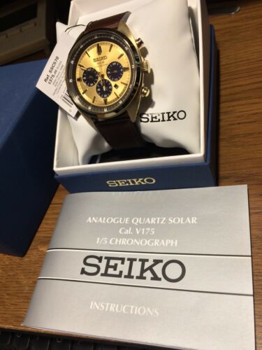 Seiko Solar Quartz Chronograph Stop-Watch 24-Hour Dial SSC570 V175 |  WatchCharts