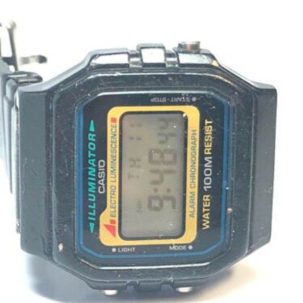 CASIO W-741 90s ”Old Casio” Vintage Vintage Casio W-741 watch (1572) Alarm Chronograph 100 M Rare