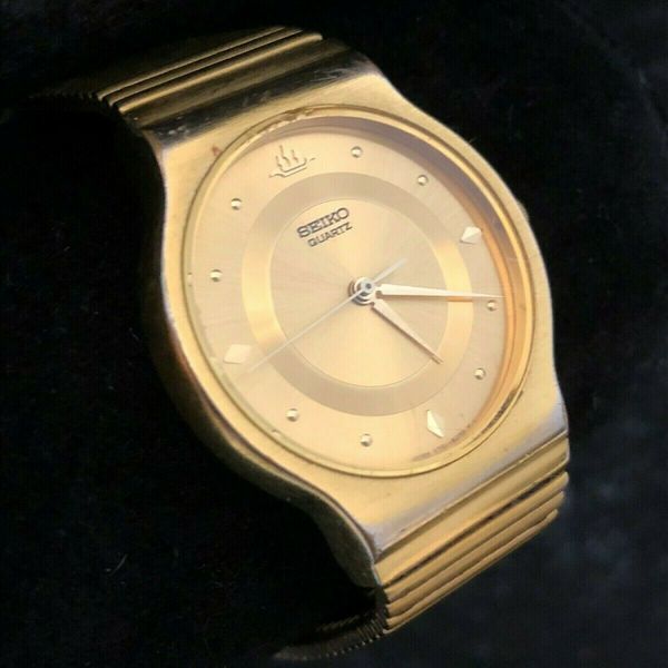 Vintage Seiko v701-6k90 Men's Watch Gold Tone Watch - Quartz - Working ...