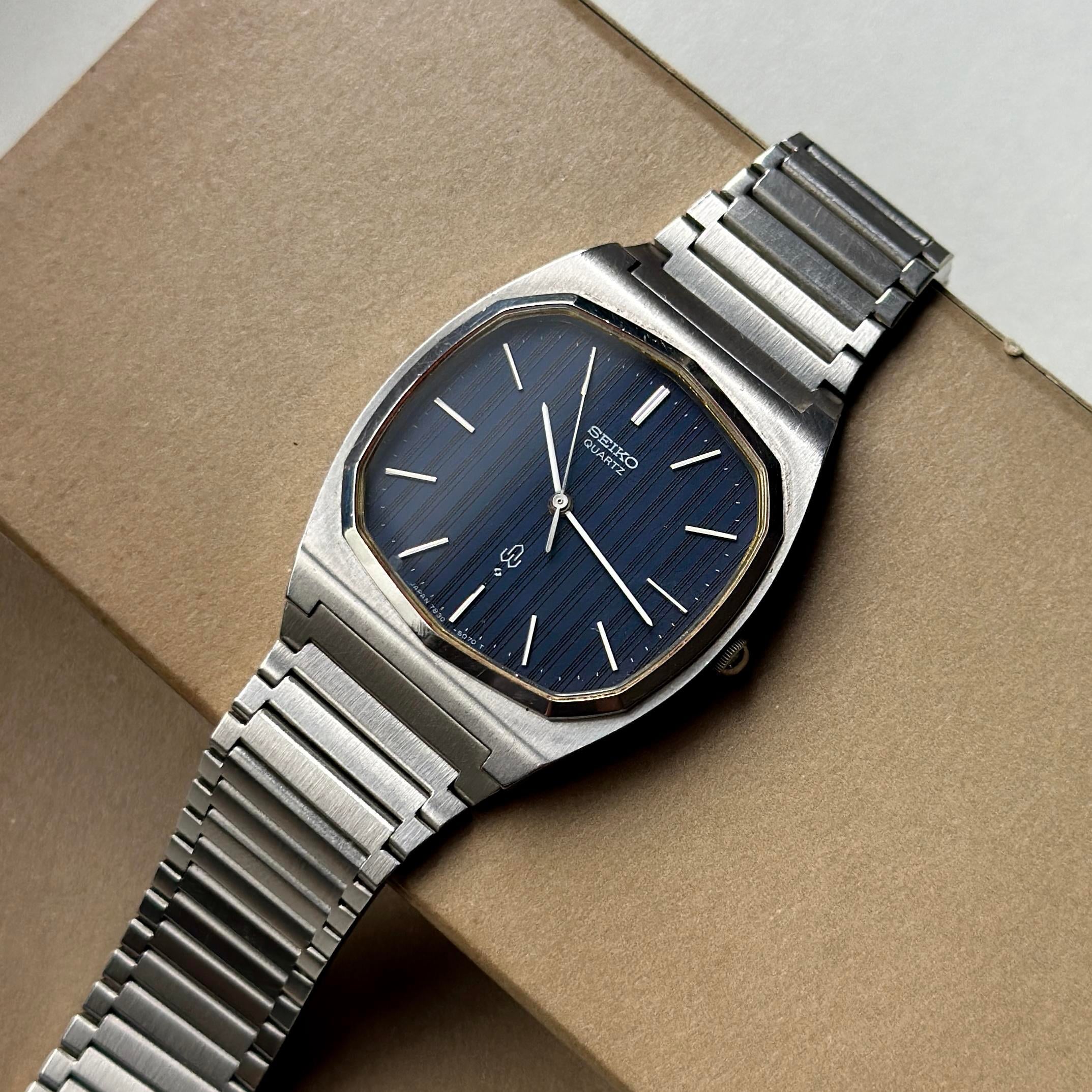 WTS] Rare 1977 Seiko Deep Blue Pinstripe Dial (7830-5060) $360