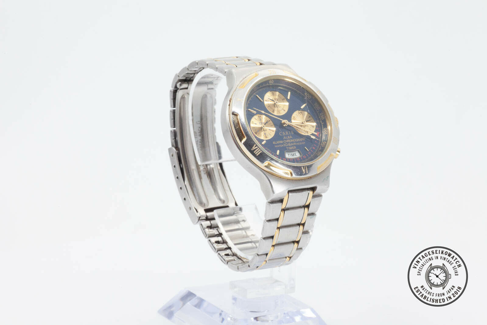 SEIKO ALBA CARIB ALARM CHRONOGRAPH 腕時計 SEIKO ALBA CARIB ALARM CHRONOGRAPH 腕時計 セイコー クロノ