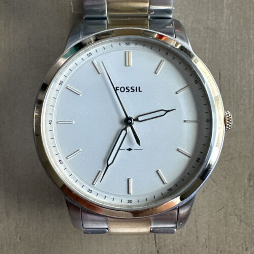 Fossil Men s The Minimalist Three Hand Two Tone Stainless Steel Watch FS5441 WatchCharts Marketplace