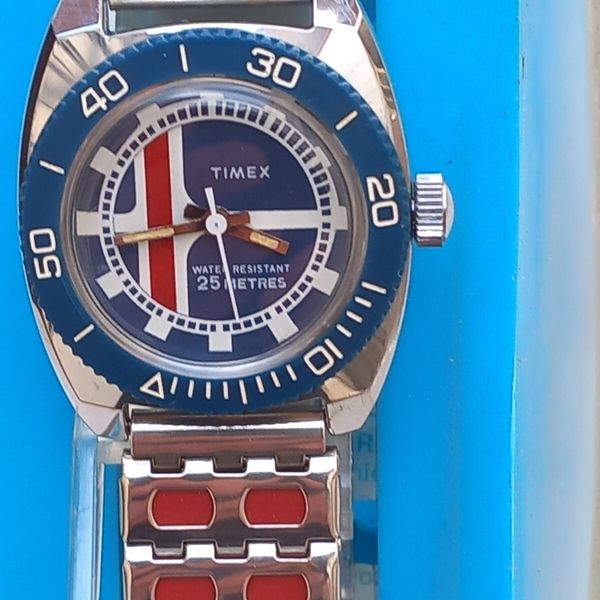 Timex Box Orologio vintage TIMEX BOX NOS DIVER DIAL RARE | WatchCharts Marketplace