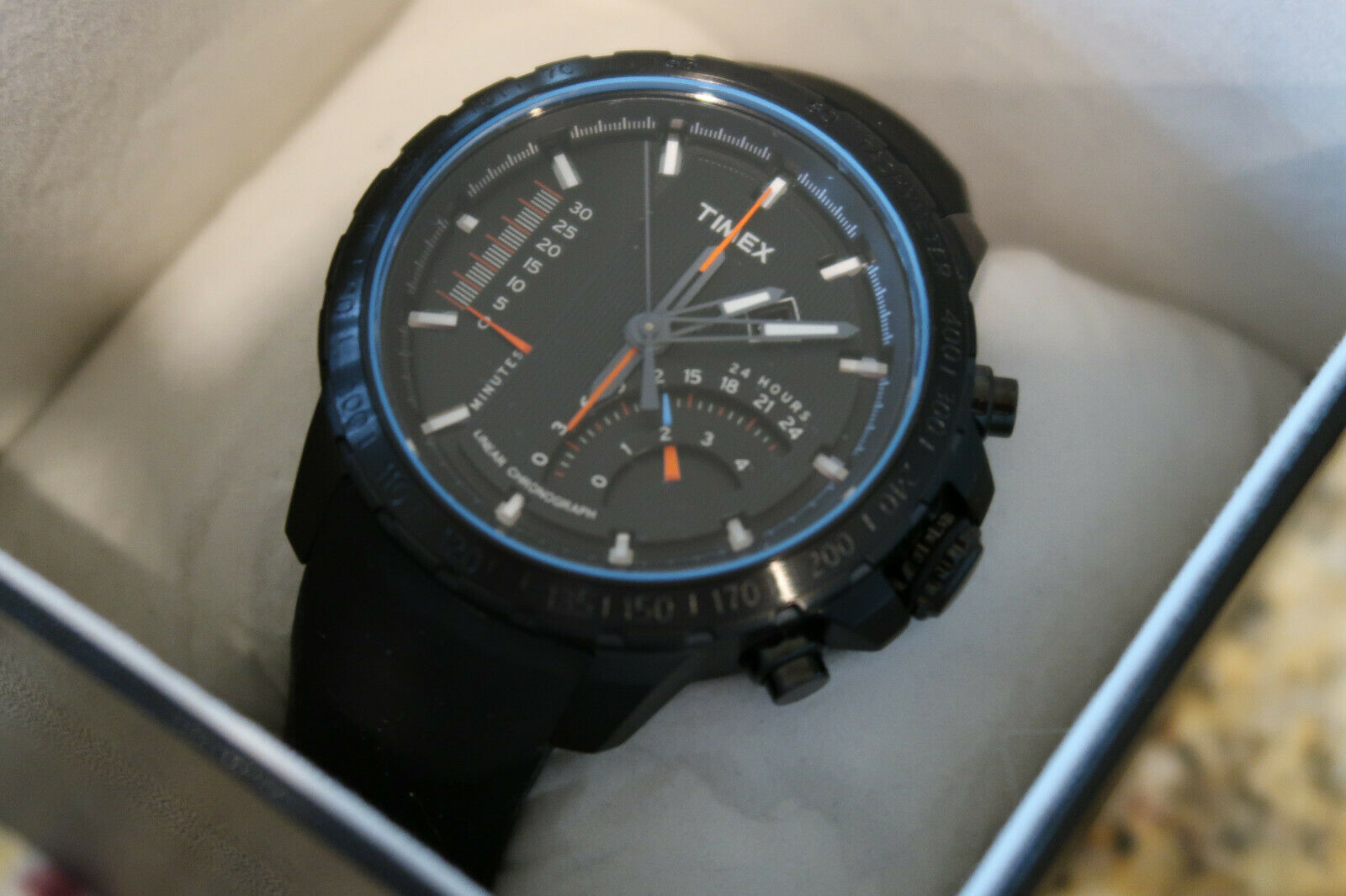 Timex intelligent quartz linear on sale chronograph