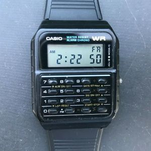 Casio Ca 53w 1 437 8 Digit Calculator 34mm Watch Alarm