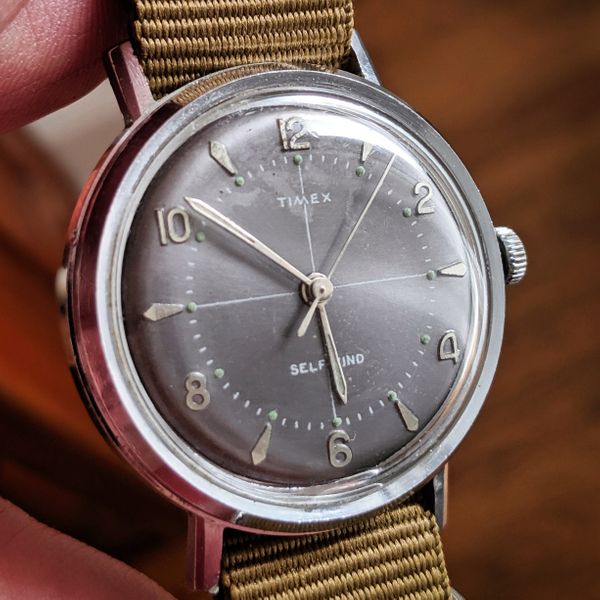 WTS] Rare 1960s Timex Viscount Self Wind with Gray Crosshair  display picture 3