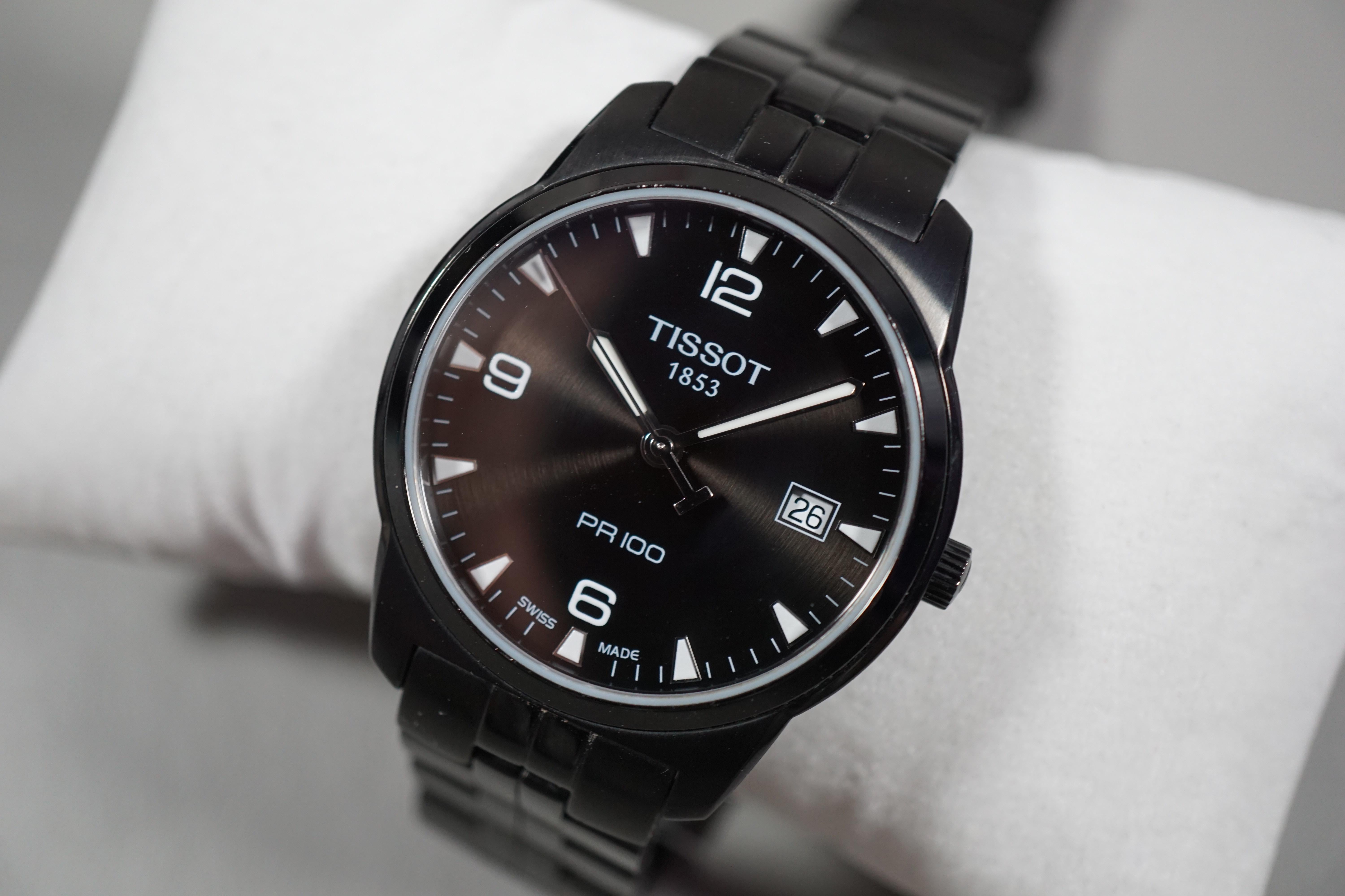 Tissot discount pr100 black