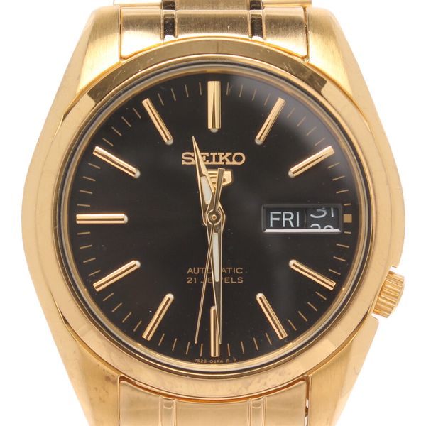 [Used] Seiko Watch SEIKO 5 Automatic Black 7S2601V0 Men's SEIKO