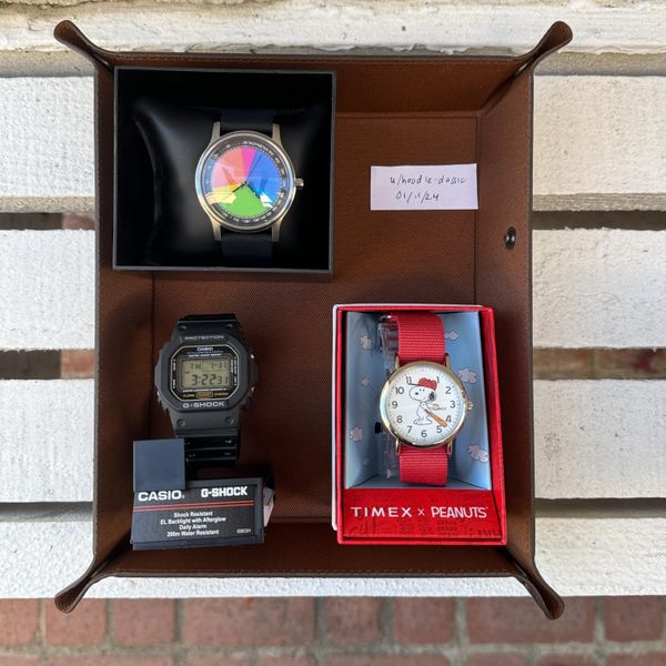 [wts] Casio G Shock Dw5600e 1v Timex Weekender 38mm Snoopy Baseball Colorevolution Color Wheel