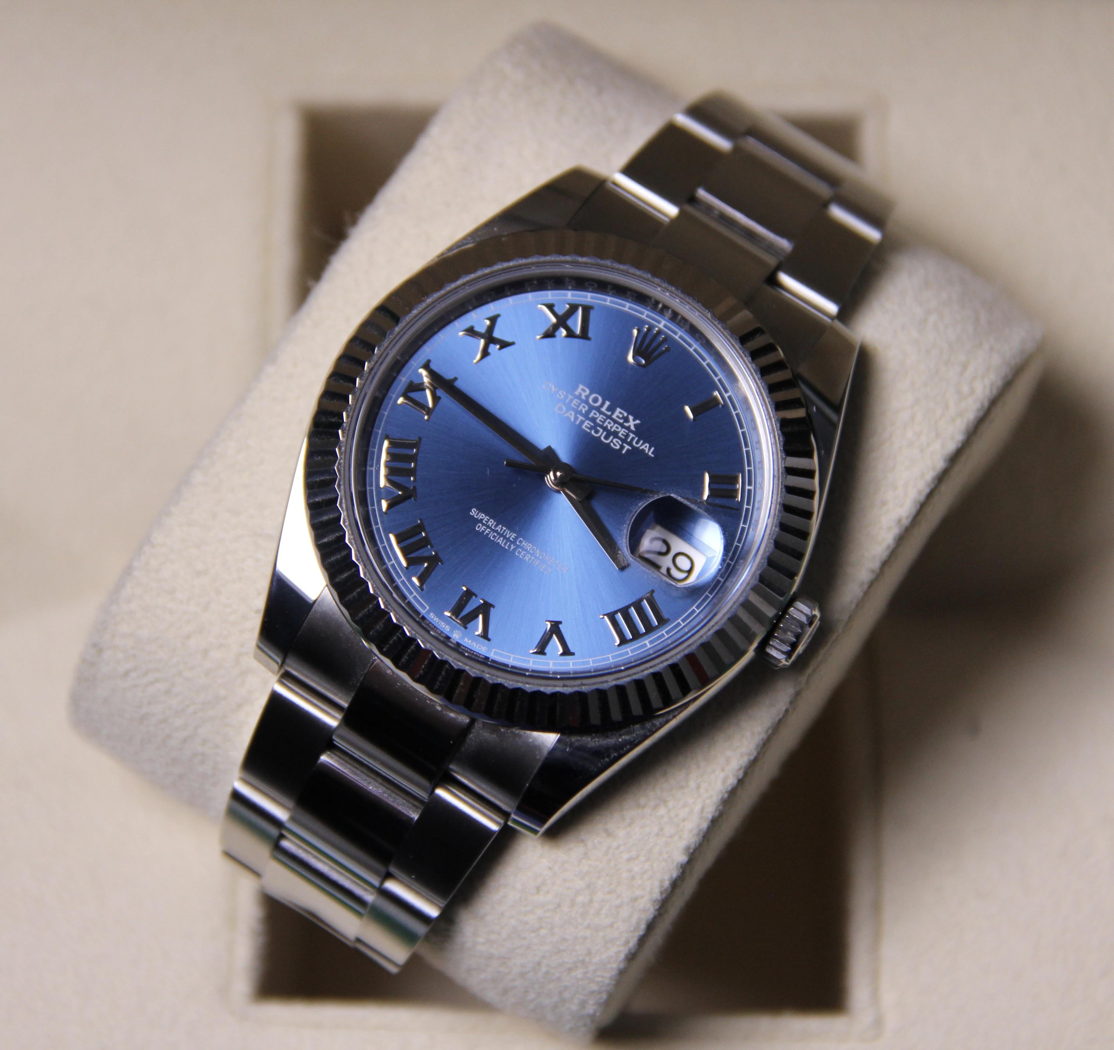 WTS Rolex Datejust 41 Azzurro Blue WatchCharts