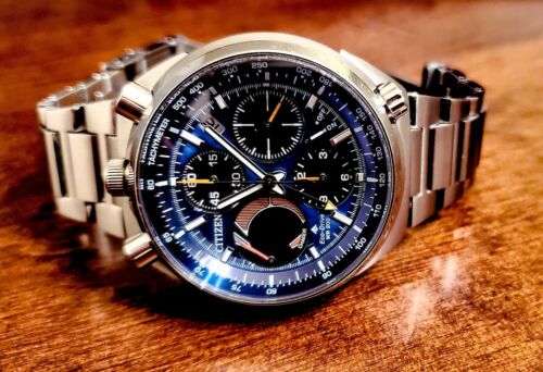 OROLOGIO CRONOGRAFO DA Uomo Citizen Promaster Air Eco-Drive Pilota Cronometraggio Atomico EUR