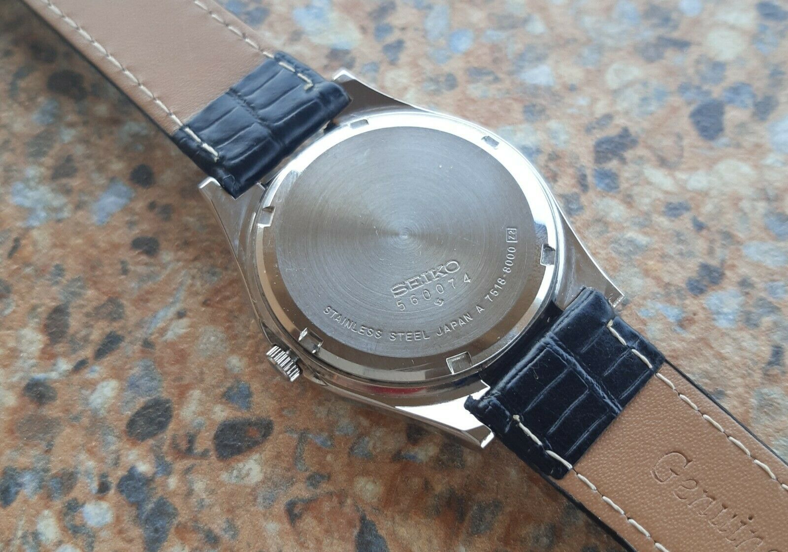 Vintage Seiko Quartz 7518 8000 Blind Visually Impaired Watch June 