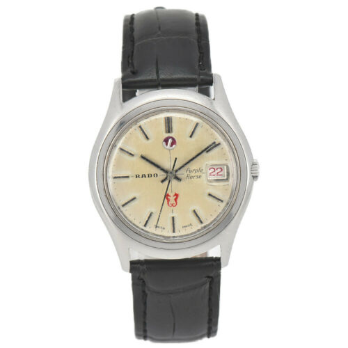 RADO Purple Horse 11794-1 自動巻き稼働品 Auth RADO Purple Horse 11794-1 Date Automatic Men's Watch R#90949