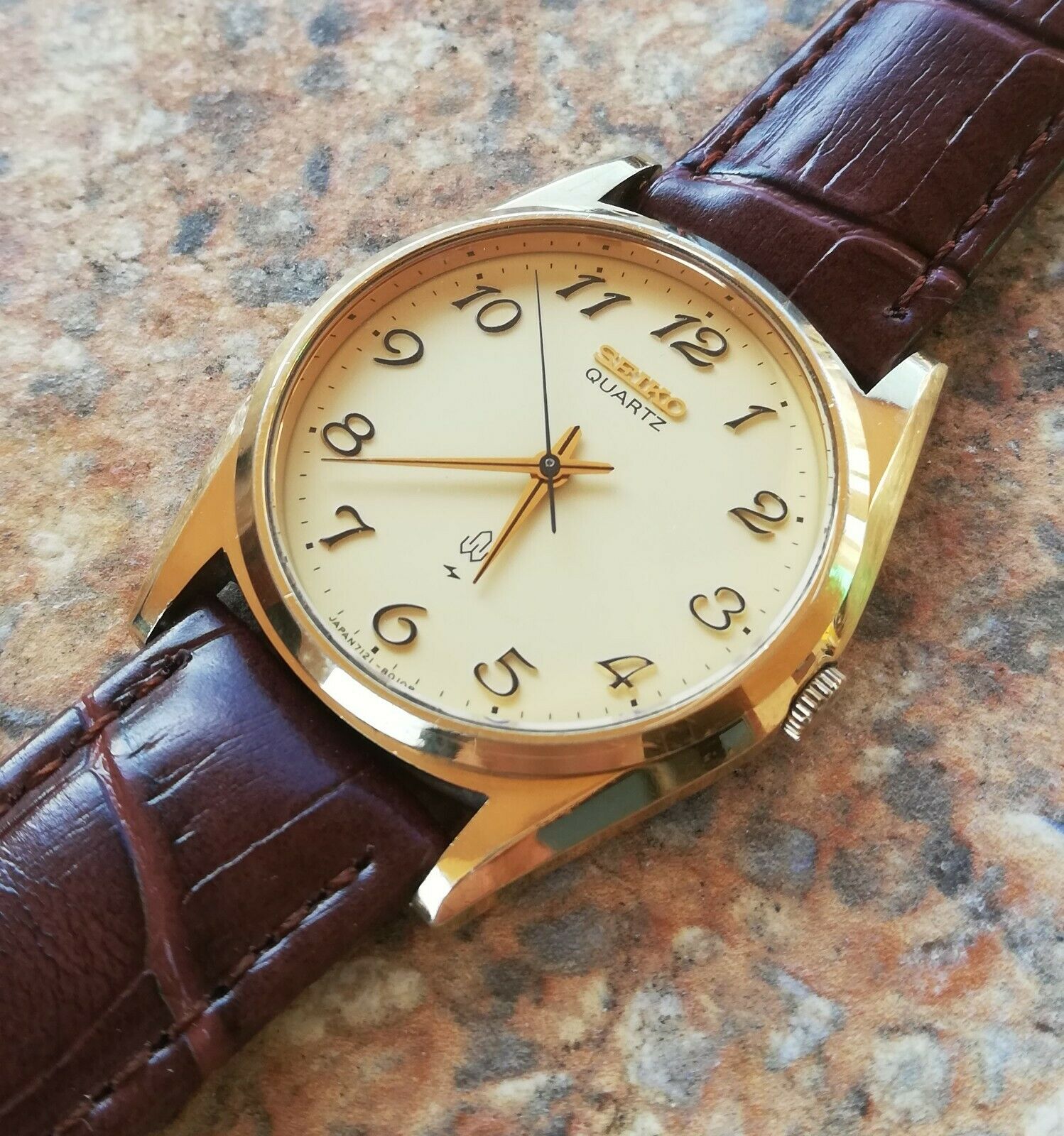 SEIKO 7121-8000 Seiko watch men's Free Shipping | eBay