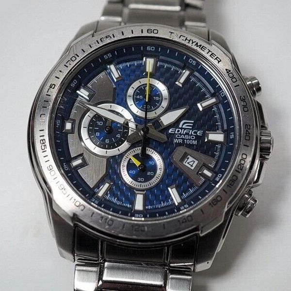 heavy CASIO EDIFICE 5118 EF 563 CHRONOGRAPH MEN S WRISTWATCH HAU WATCH WatchCharts Marketplace