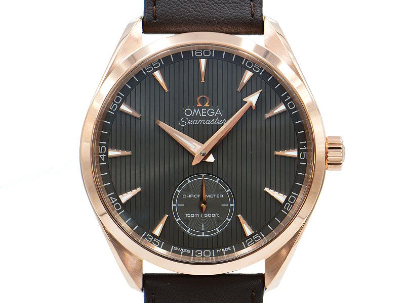 3 year warranty return OK Omega Men s Seamaster Aqua Terra XXL 231.53.49.10.06.001 K18PG Small Second Manual winding watch Used Free shipping Easy gift packaging selection Easy gift address book Easy