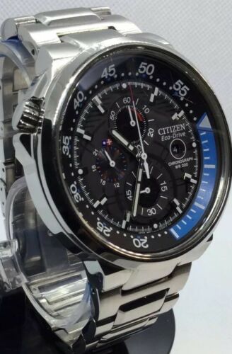 Citizen Eco-Drive B612-S083125 Men's Chronograph 45 MM Stainless