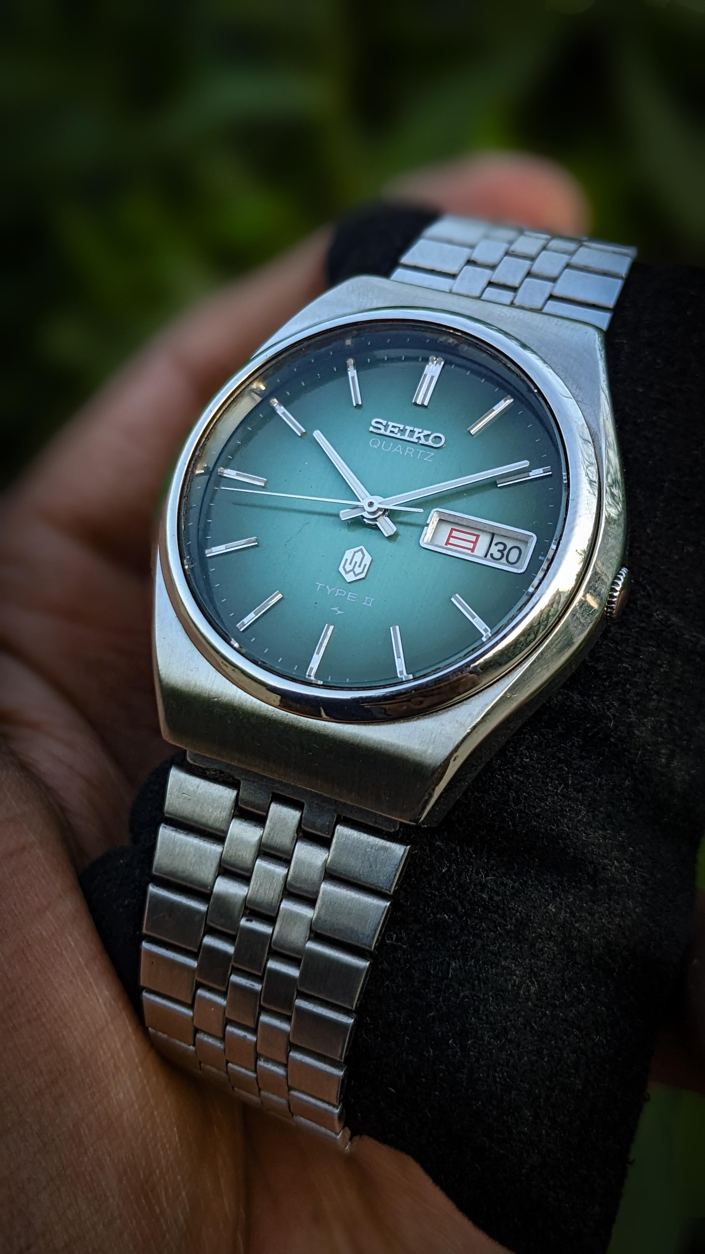 WTS] Vintage Seiko Type II ???? green Fumed Dial ???? 1970's kanji