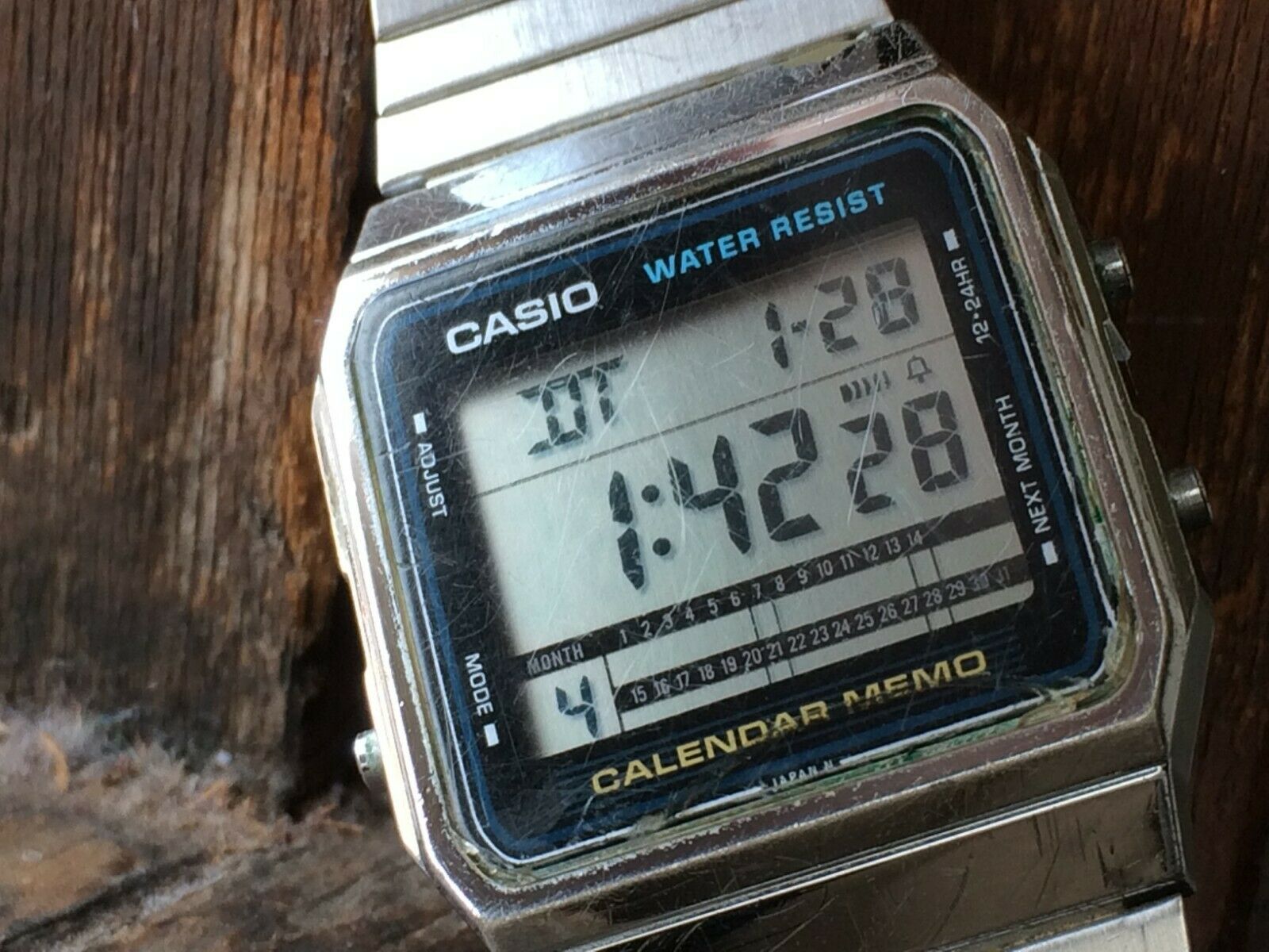 AUTHENTIC Nice Vintage Gents CASIO A280 CALENDAR MEMO Digital