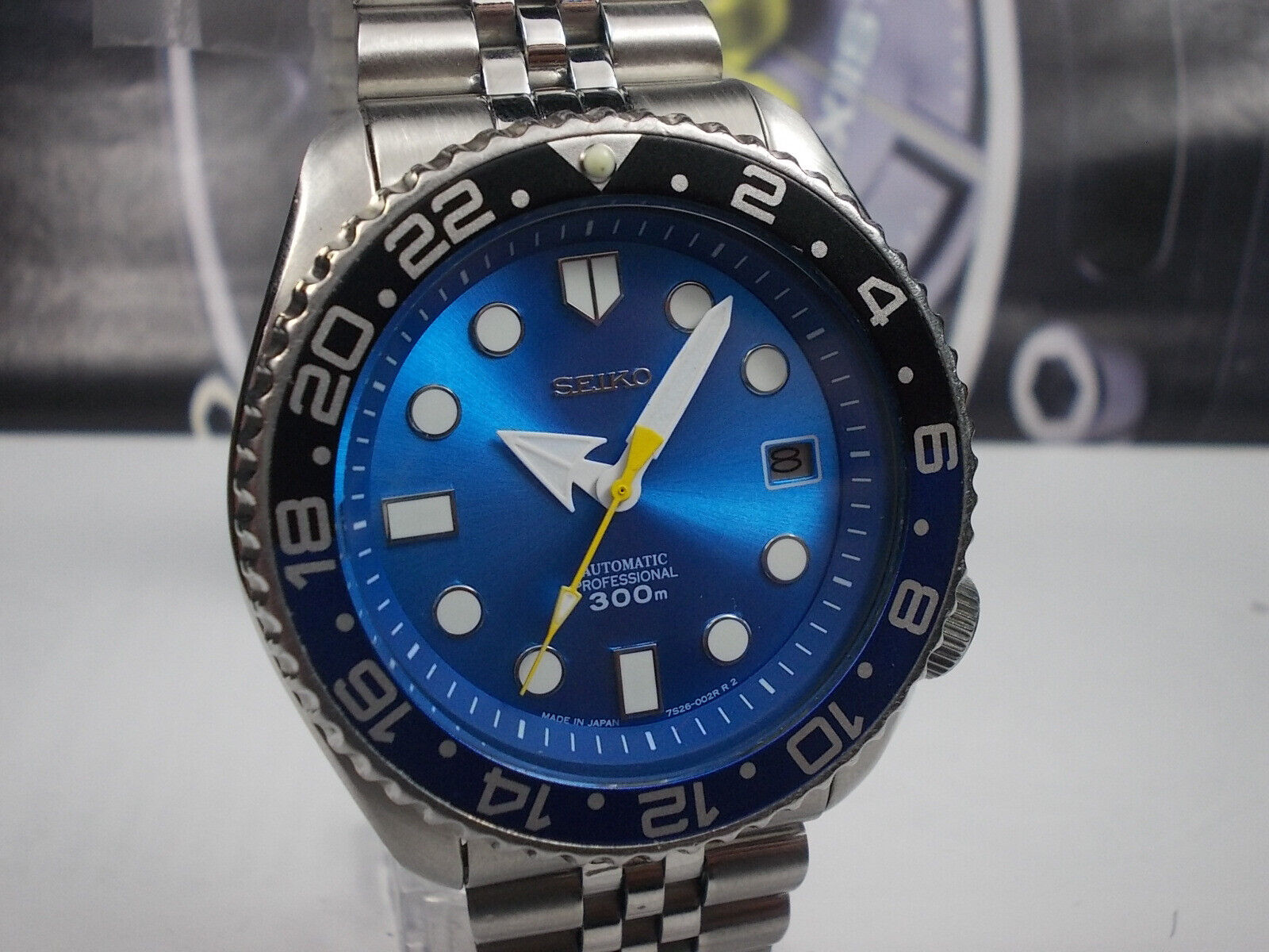 Seiko Automatic Scuba Diver's 7002-7001 Wrist-Watch, Stunning Blue - Foto 4
