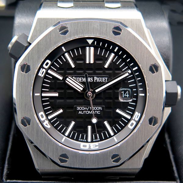 FS: Audemars Piguet 15710ST ROYAL OAK OFFSHORE DIVER-BLACL DIAL - J ...