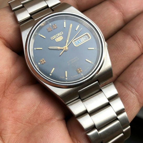SEIKO 5 セイコー5 AUTOMATIC 21 JEWELS Seiko 5 Men's Watch, Automatic 21 Jewels, Day Date, Made in