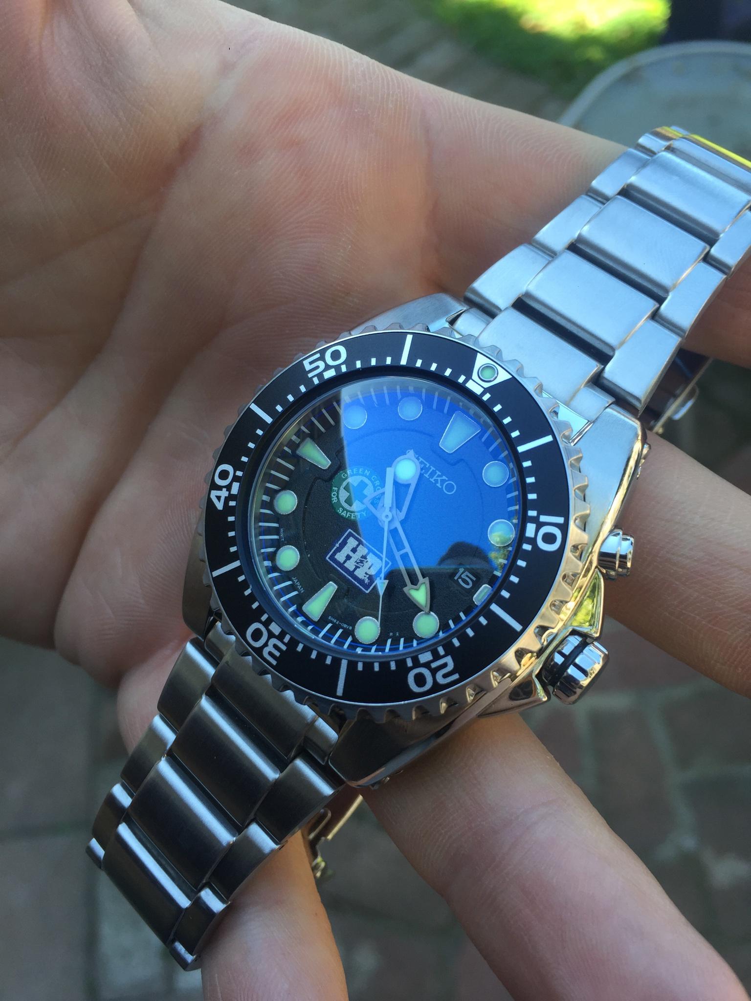 WTS] Seiko SKA 371 Kinetic Diver “BFK” w/custom Logo Dial and Dome Sapphire  | WatchCharts