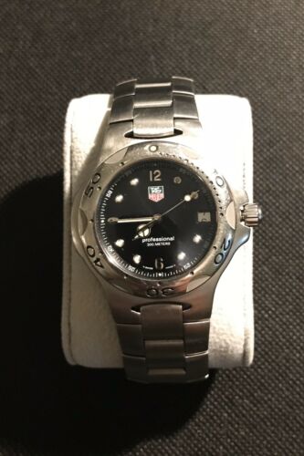 TAG HEUER KIRIUM W1112 BLACK DIAL MENS WATCH FOR PARTS REPAIRS W