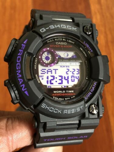 RARE Casio G Shock Frogman GF-1000BP Men In Dark Purple. GWF-1000