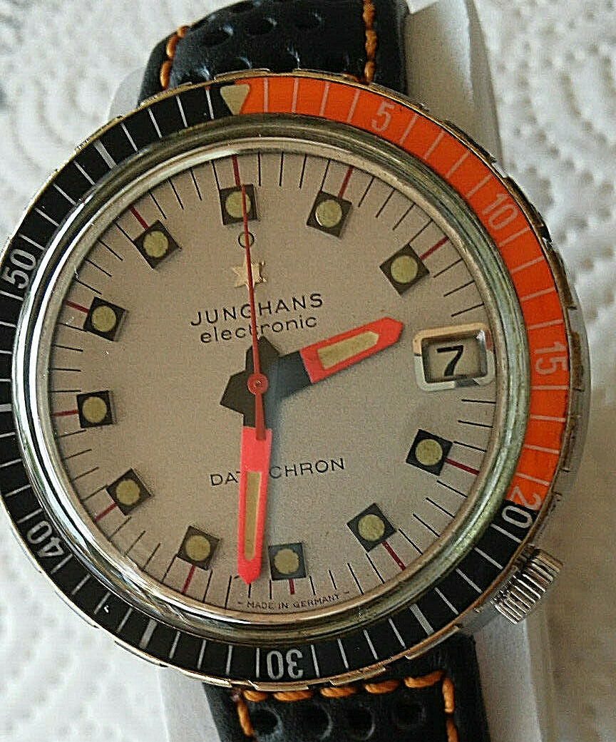 Uhren Junghans Diver Electronic Dato Chron Made in Germany Vintage