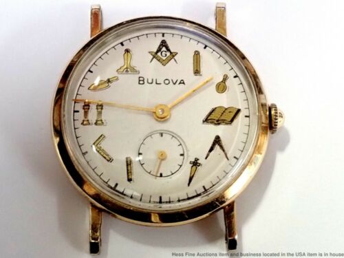 Bulova discount freemason watch