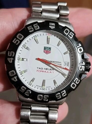 Tag Heuer WAH1111.BA0850 White Formula 1 F1 Watch Men s Sport