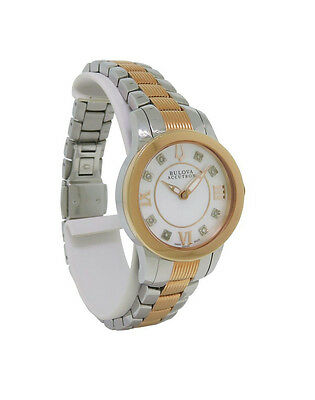 Bulova Accutron 65P106 Women's Round Mother of Pearl Roman Numeral