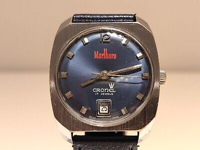 VINTAGE SWISS ADVERTISING OF CIGARETTES MARLBORO MEN S MECHANICAL WATCH CRONEL WatchCharts