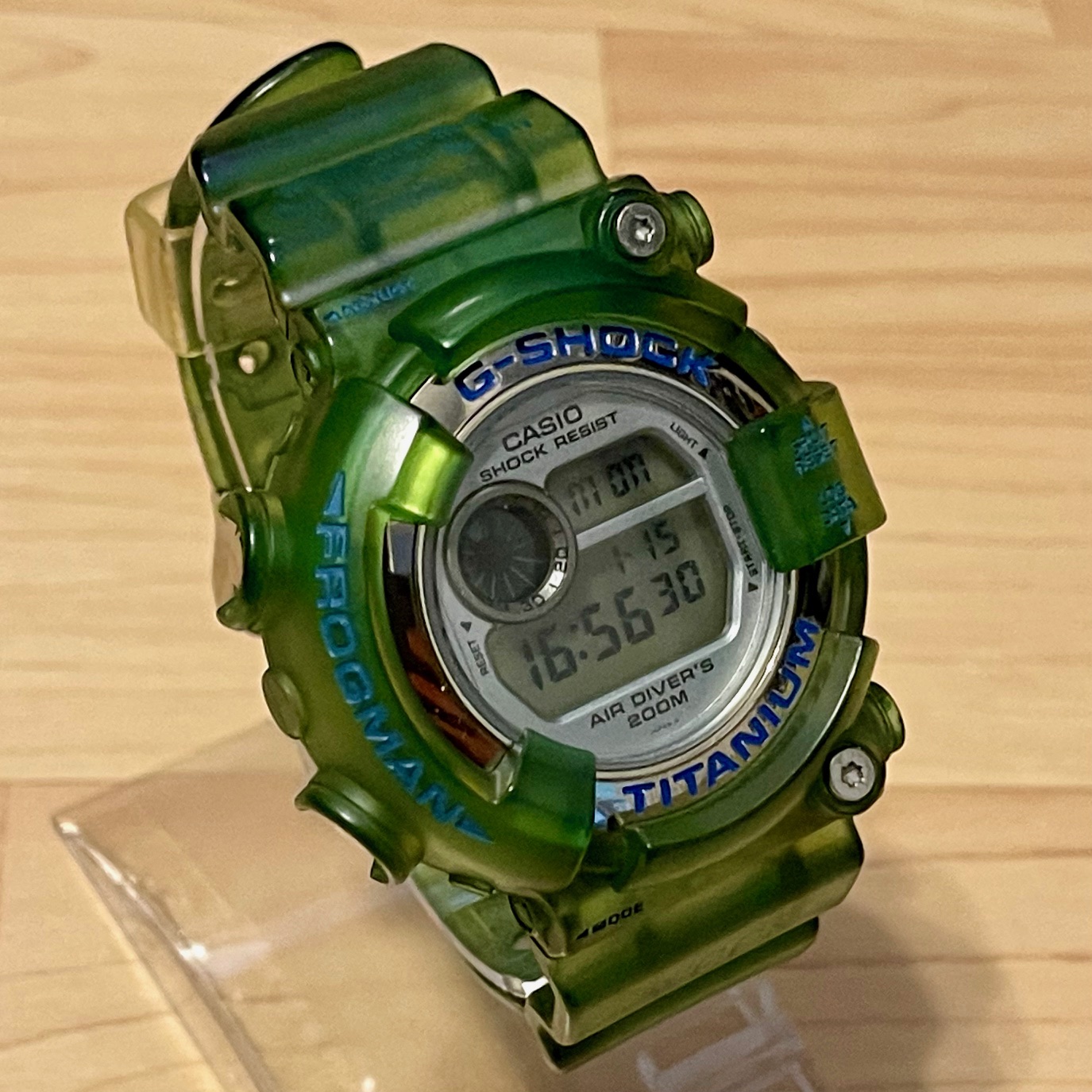 WTS] Casio G-Shock DW-8201WC-2T WCCS Frogman Green Apple Jelly Skeleton  Custom Digital Diving Watch 8200 Series | WatchCharts Marketplace