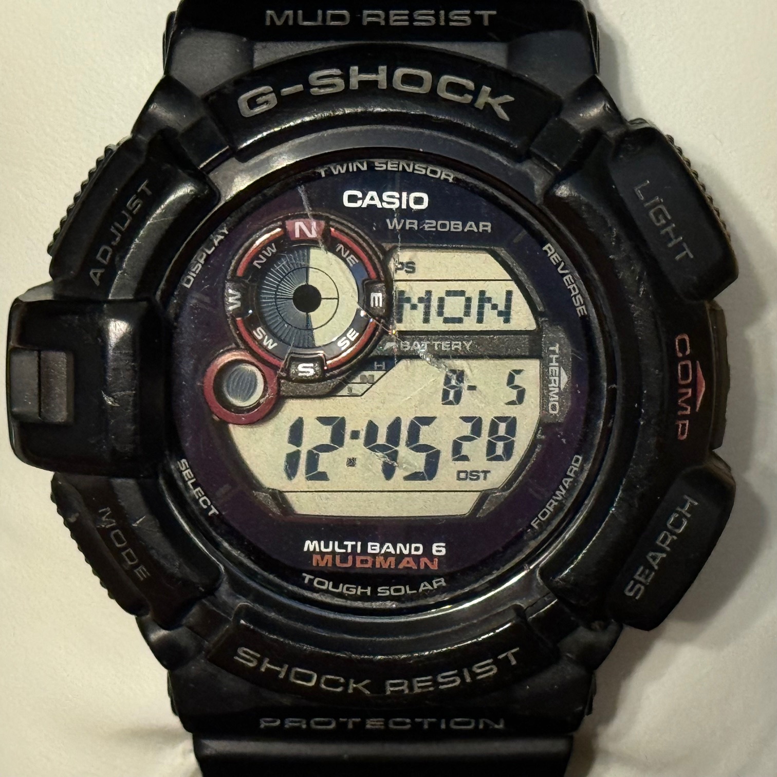 WTS Casio G Shock GW 9300 1JF Mudman Tough Solar Atomic Multiband 6 JDM Carbon Fiber Band w Box Manual 9300 WatchCharts