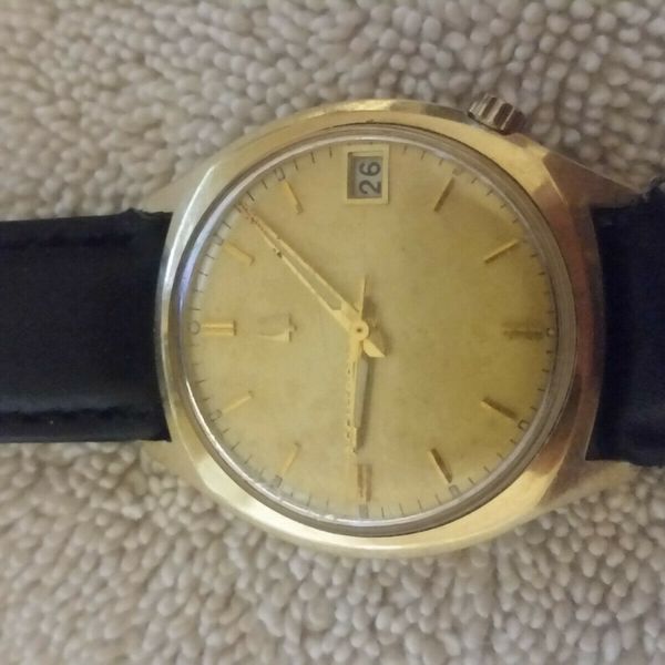 Vintage 14k Yellow Gold 1968 Bulova Accutron Date Mens Watch ...