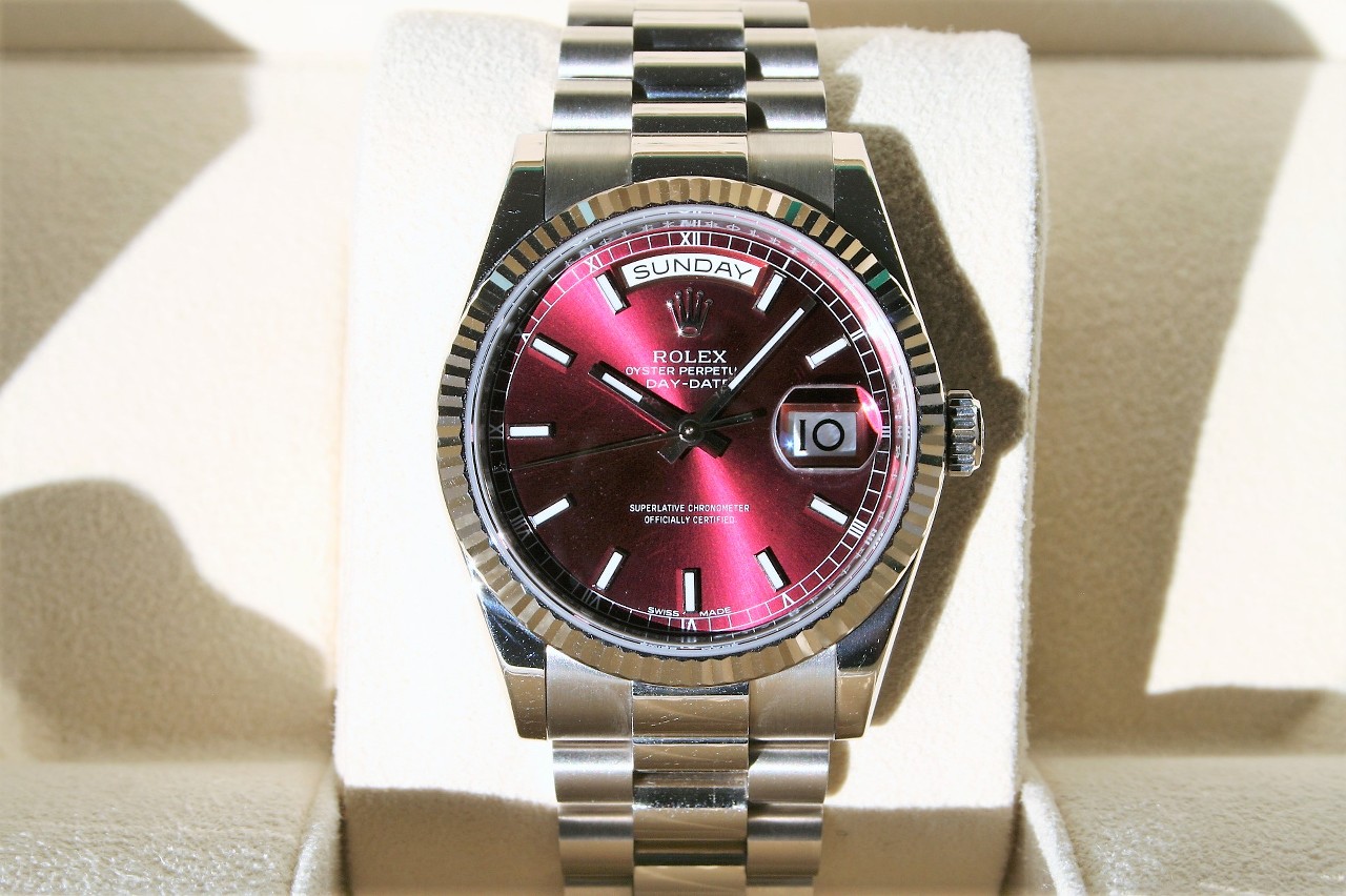 FS Rolex 118239 DAY DATE PRESIDENT RARE CHERRY DIAL WatchCharts