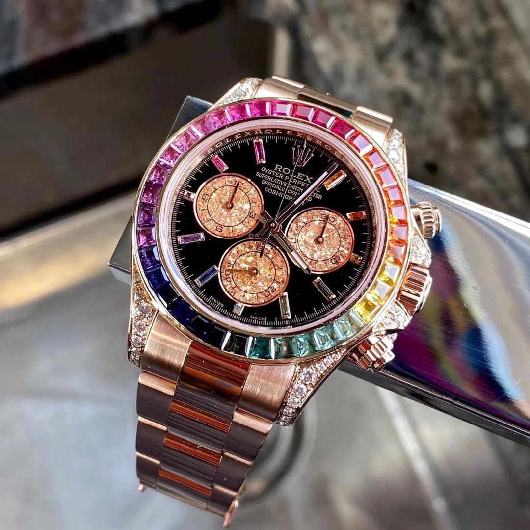 Rolex rainbow daytona everose sale