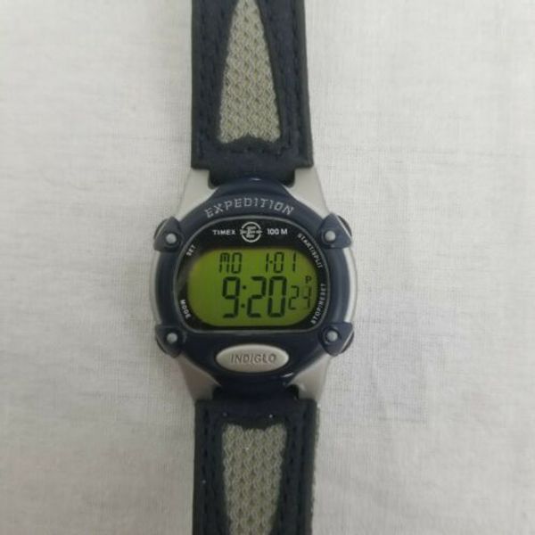 Timex Expedition Indiglo 3 Alarms Chronograph Ladies Watch 867 K9 New ...