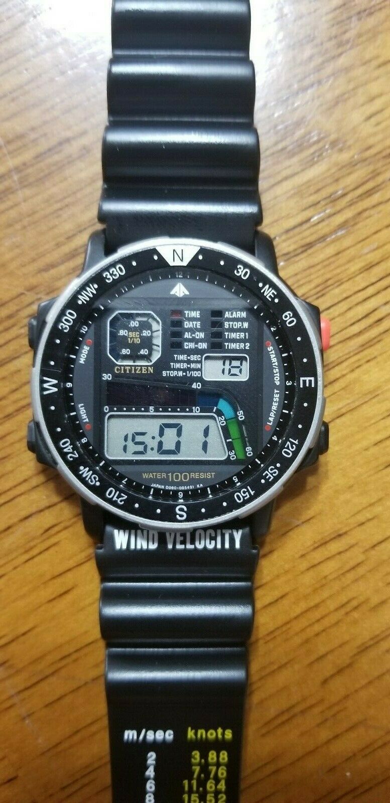 Citizen windsurfer watch D060 NEW wind surfer digital compass