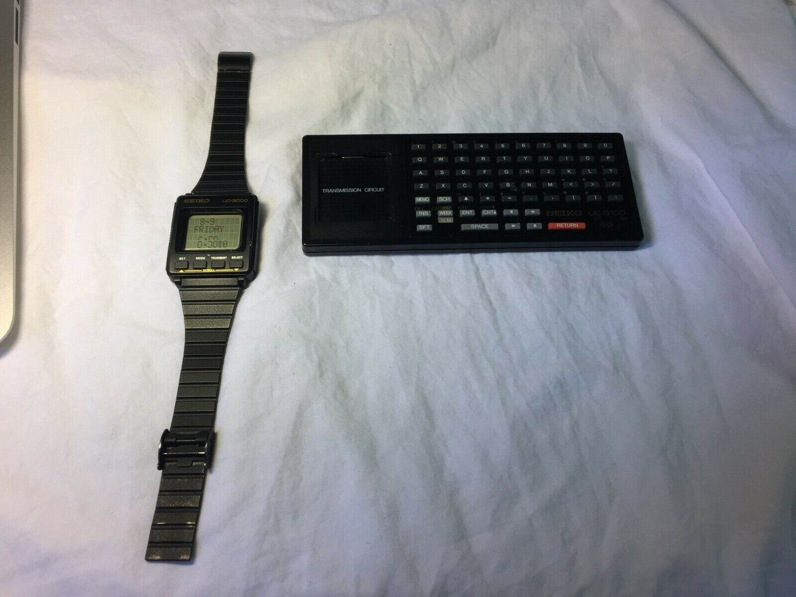 Seiko UC-3000 & UC-3100 Wrist Computer Vintage Digital Watch