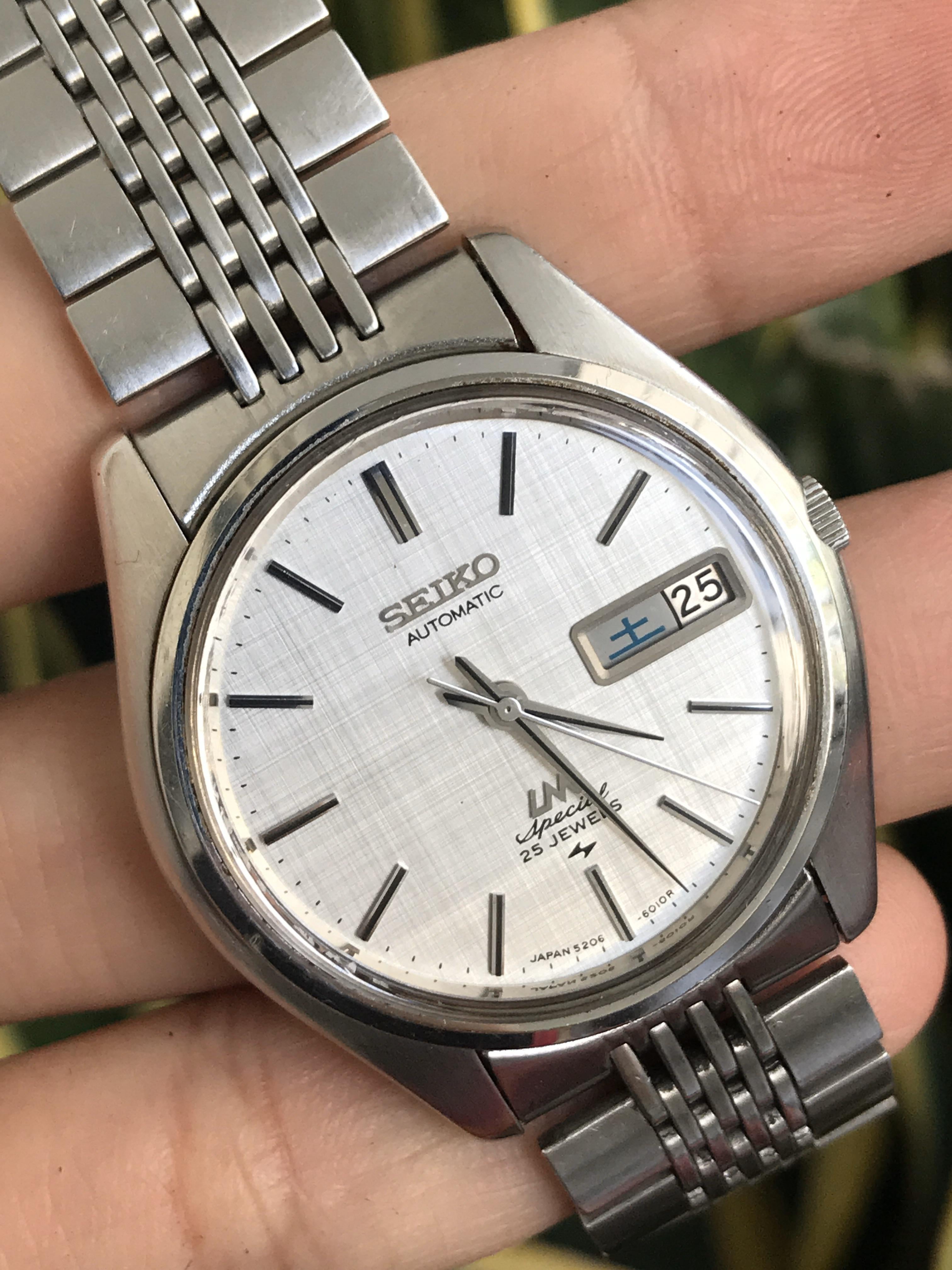 WTS] 1970 Seiko LM Special Linen dial 5206-6010 snap daydate