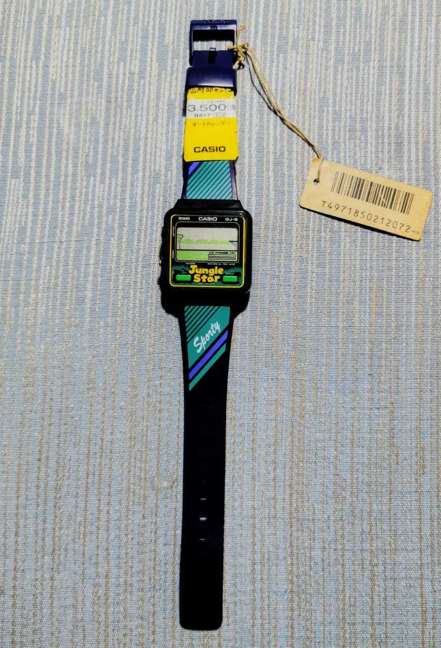 Casio vintage game watch Jungle star GJ-9 dead stock nos