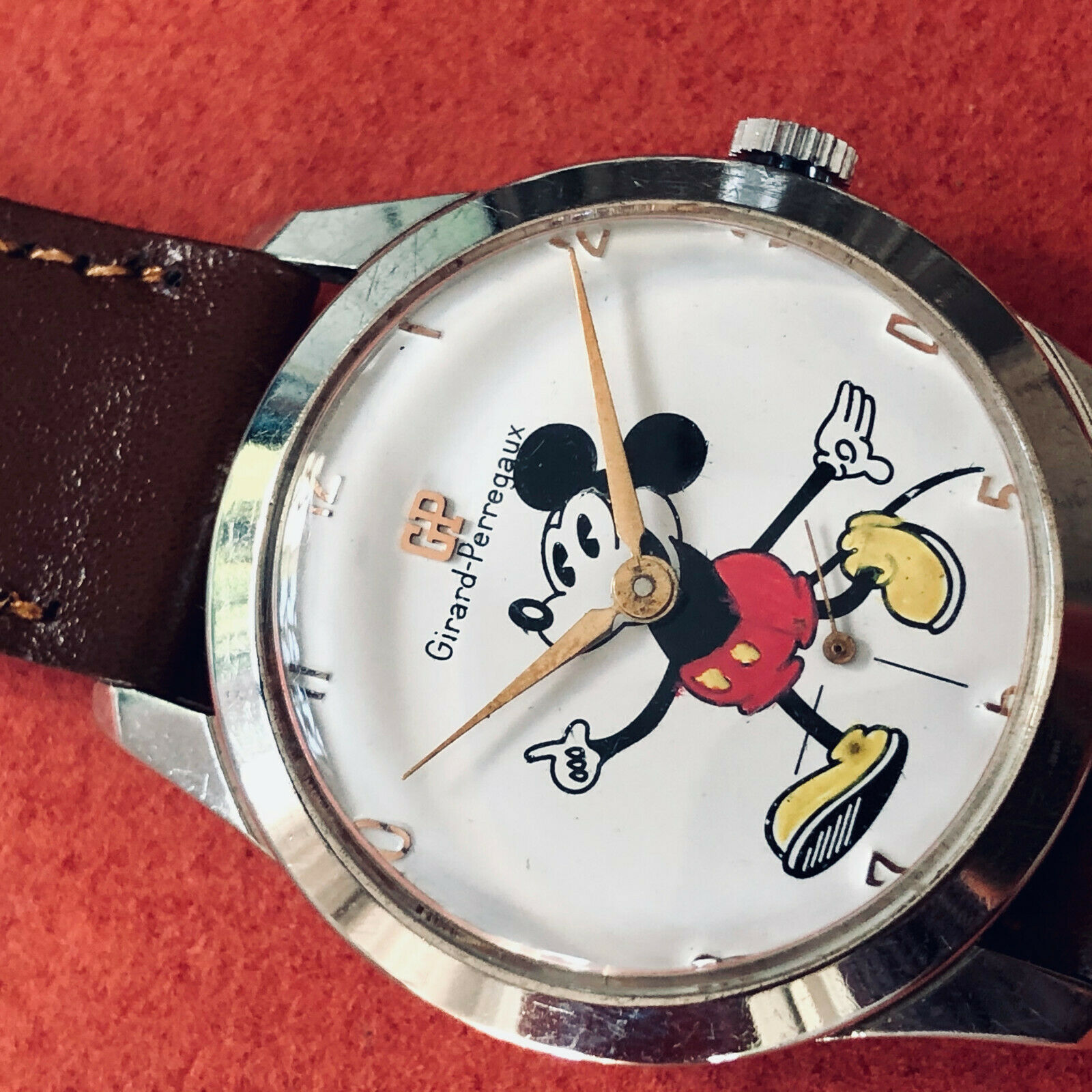 VINT GIRARD PERREGAUX MICKEY MOUSE DIAL Ca 49 NO RESERVE PRICE