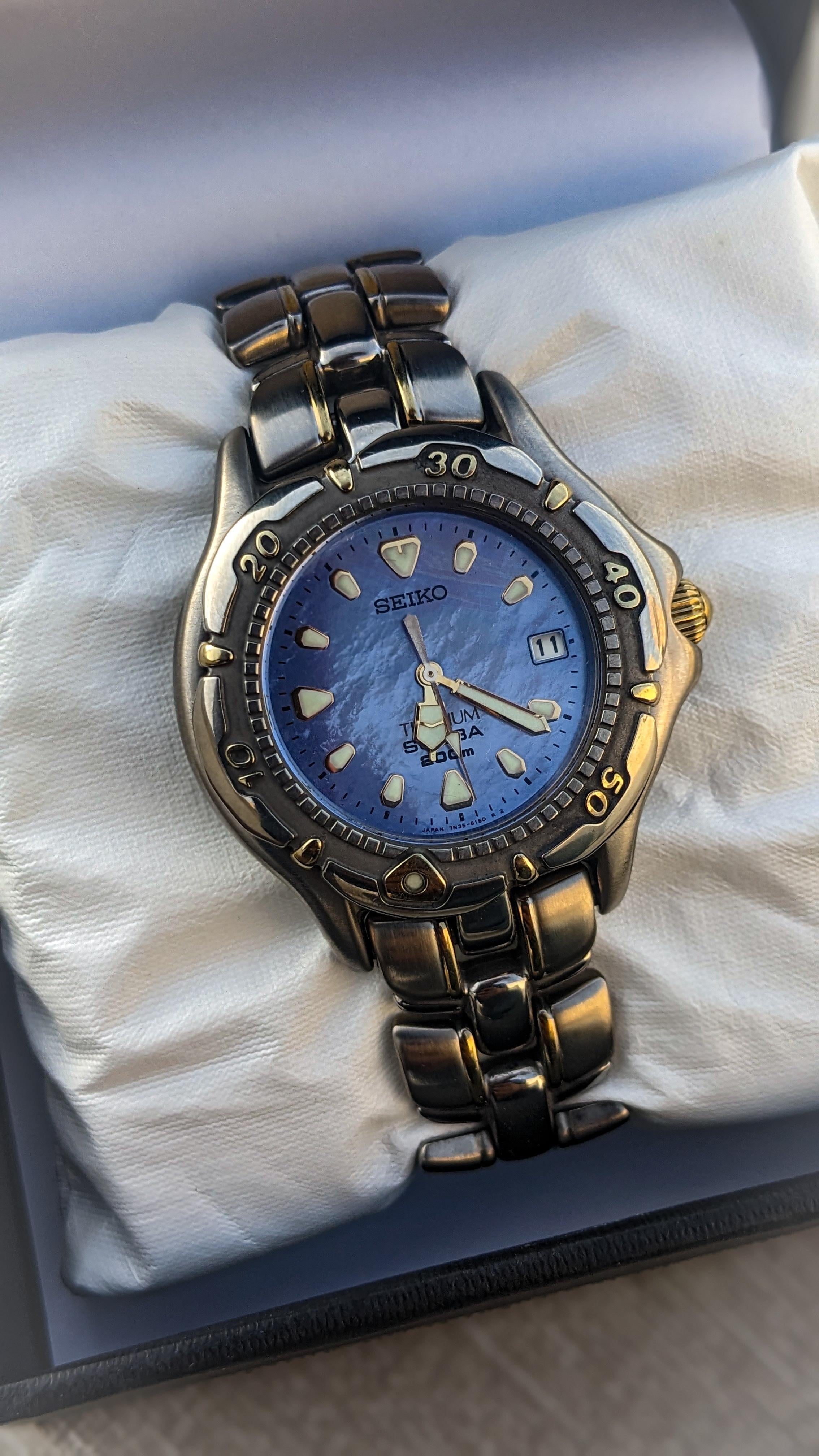 SEIKO TITANIUM SCUBA 7N35-6120 ダイバーズウォッチ SEIKO TITANIUM SCUBA 7N35-6120 ダイバーズウォッチ