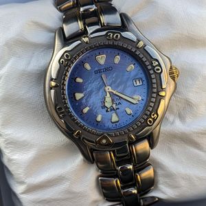 wts] vintage Seiko Scuba ✨ 7N35-6120 Gents Blue Mother of